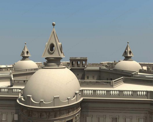 3D-Bridge Main Palace Roof detail